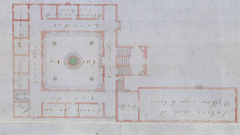 Ancient plan – architect Tiralli dated 1716
